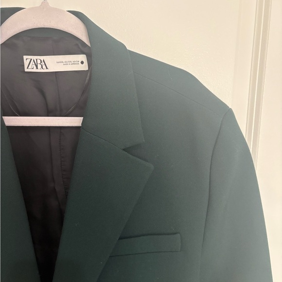 Zara Green Belted Blazer (XXL) - Picture 3 of 3